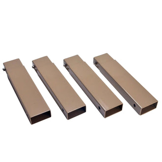 Rallonge de pieds pour lit de camp beige set de 4