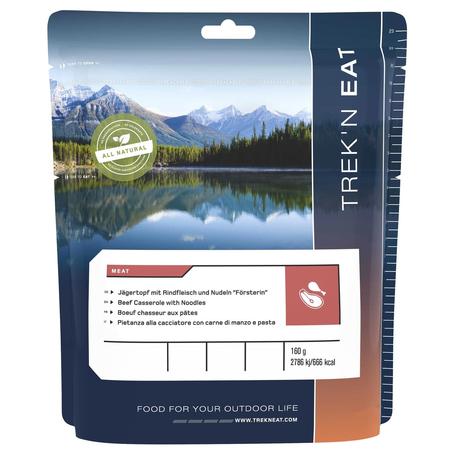 Trek'n Eat Bœuf chasseur aux pâtes
