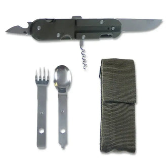 Couteau de poche avec couverts et outils