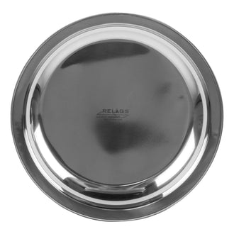 Assiette plate en acier inoxydable