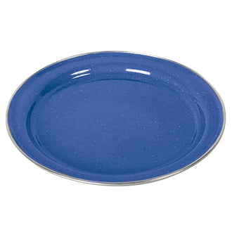 Assiette plate en émail