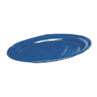 Assiette plate en émail