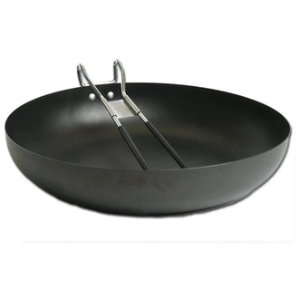 Poêle de camping avec manche rabattable 25 cm