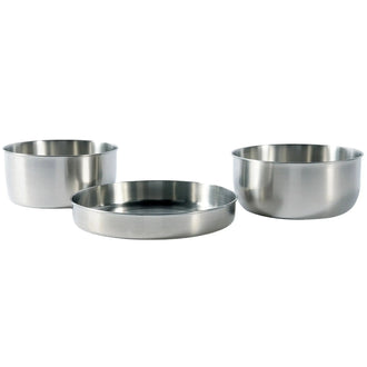 Set de casseroles de camping en acier inoxydable