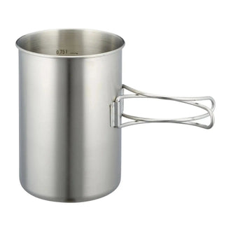 Gobelet avec anse 850 ml couleur argentée
