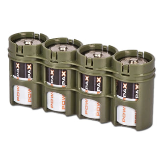 Porte-piles Powerpax 4 x D4 olive