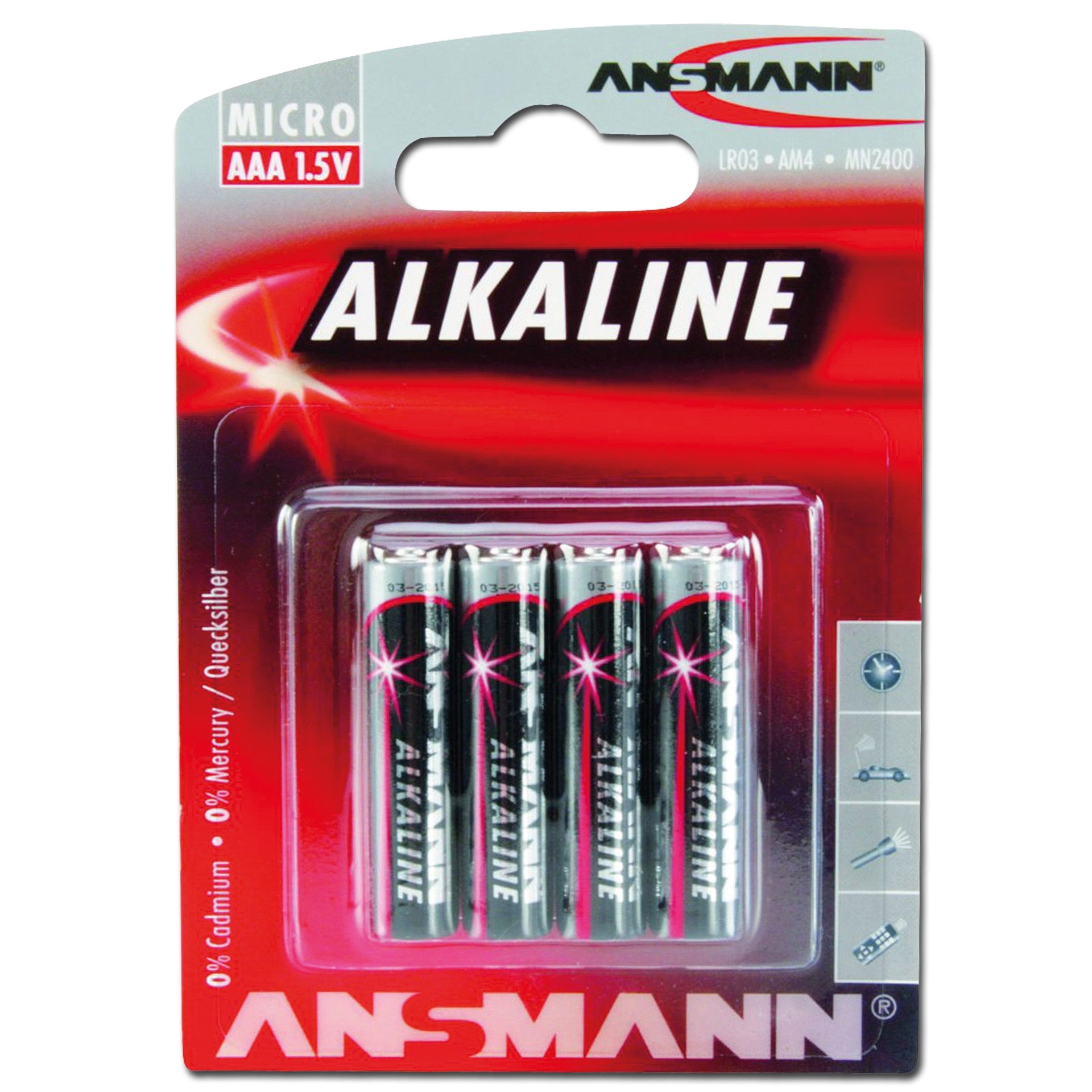 Piles  Micro AAA Red-Line Lot de 4