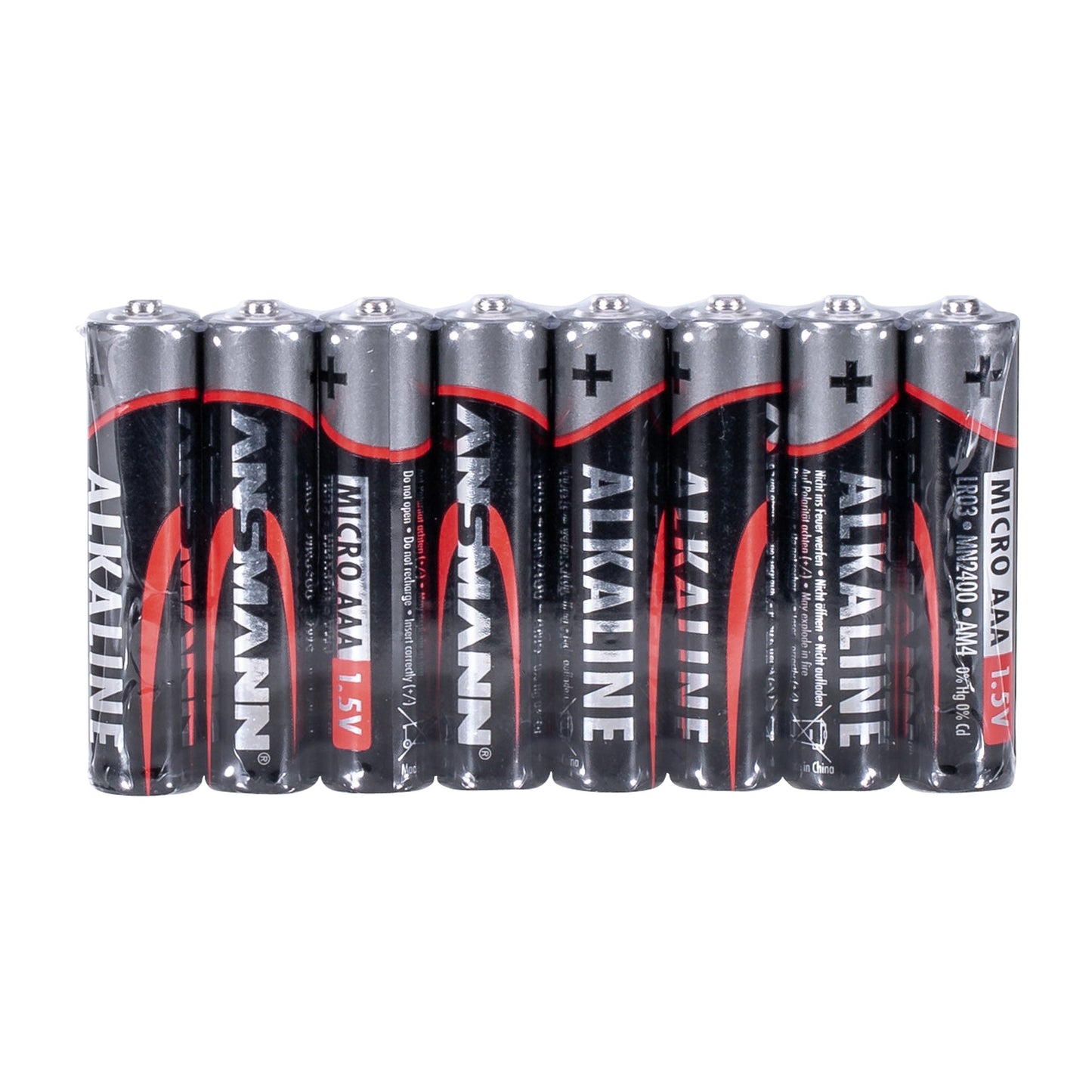 Piles Alcalines AAA 1.5 V Lot de 8
