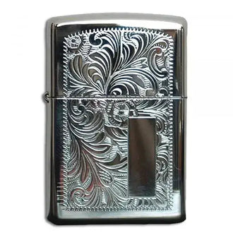 Briquet ornement argenté