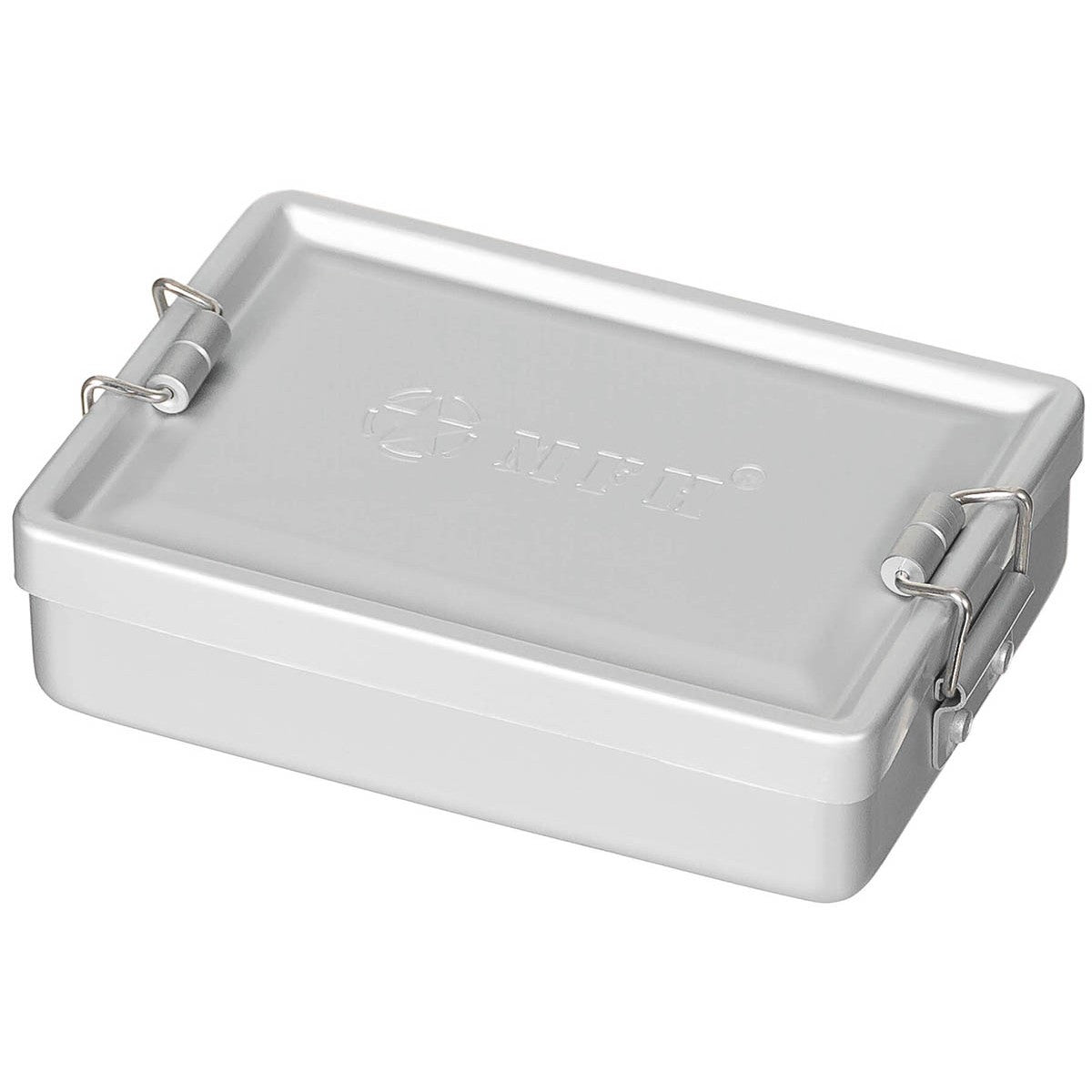 Boîte en aluminium argenté
