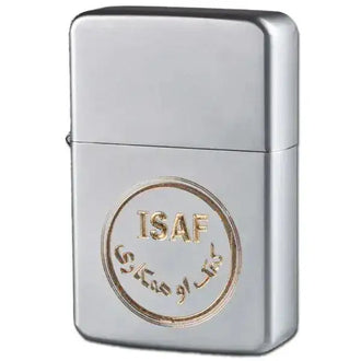 Briquet à gaz avec gravure ISAF