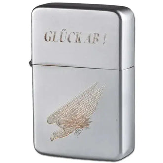 Briquet à gaz avec gravure Glück ab !