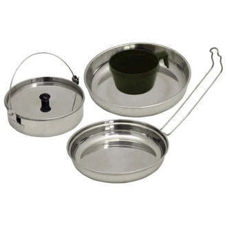 Batterie de cuisine inox 5 pièces couleur argent