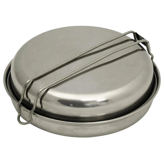 Batterie de cuisine inox 5 pièces couleur argent