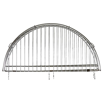 Grille de barbecue pliante avec chaîne 46,8 cm