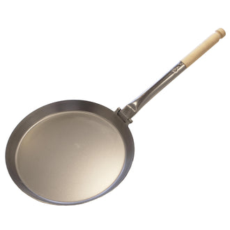 Poêle XL avec manche pliable bois