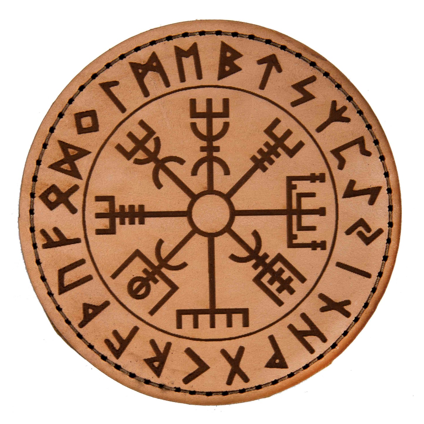 Patch en cuir Vegvísir