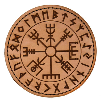 Écusson en cuir Vegvísir