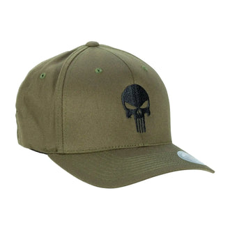 Casquette Flexfit Punisher noir olive