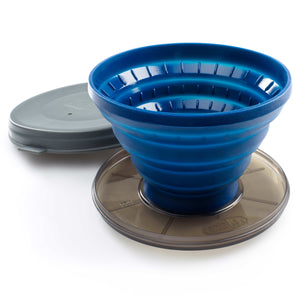Support filtre à café Collapsible Javadrip bleu