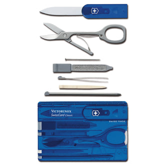 Outil multifonction Swiss card bleu