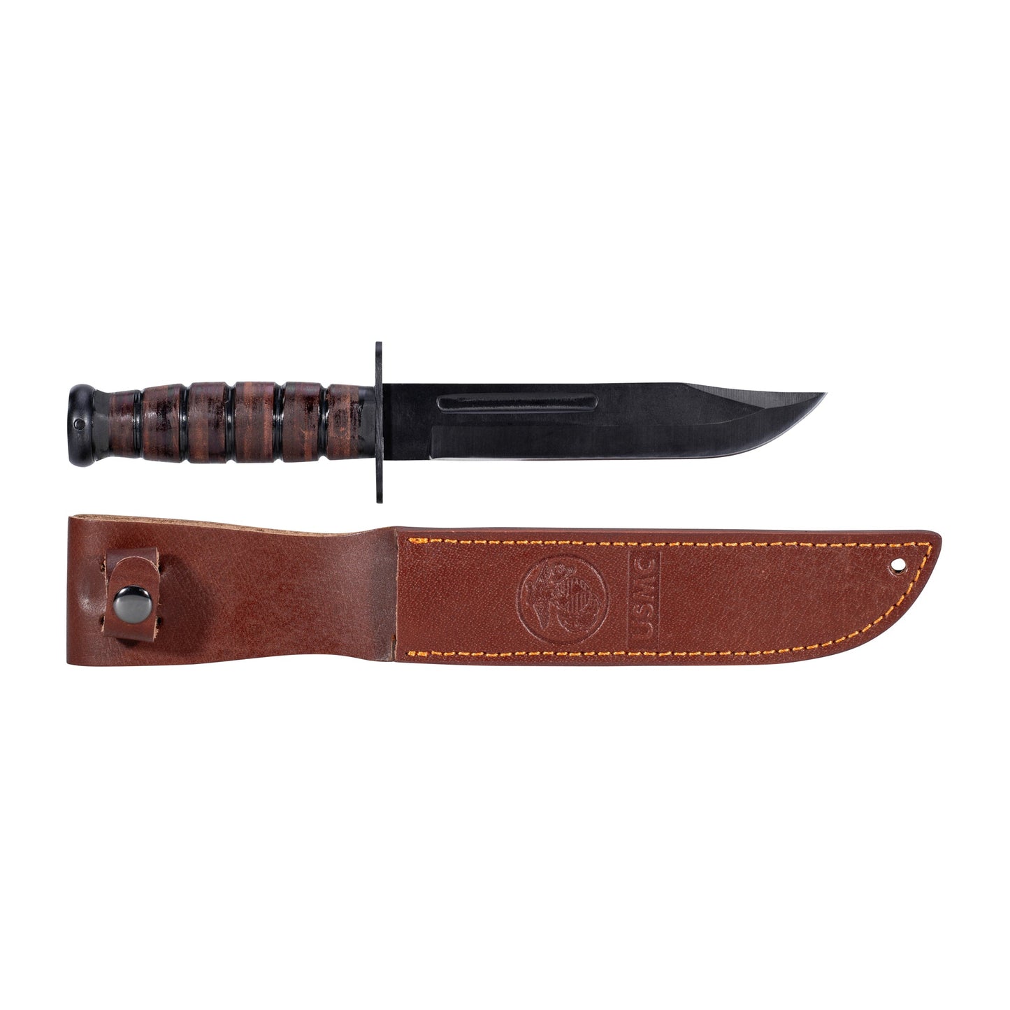 Couteau de combat USMC avec étui en cuir