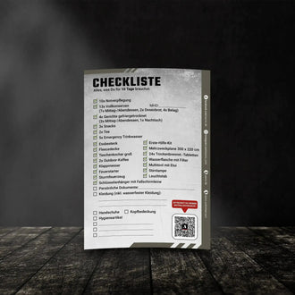 Check-list sac d’évacuation Large - 10 jours