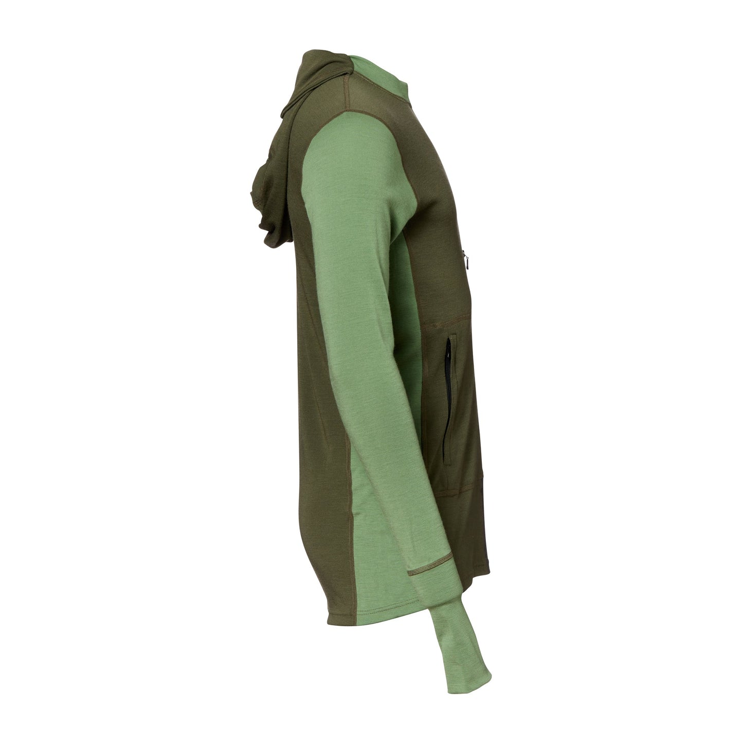 Sweatshirt WarmWool Sweater Zip  night dill melange
