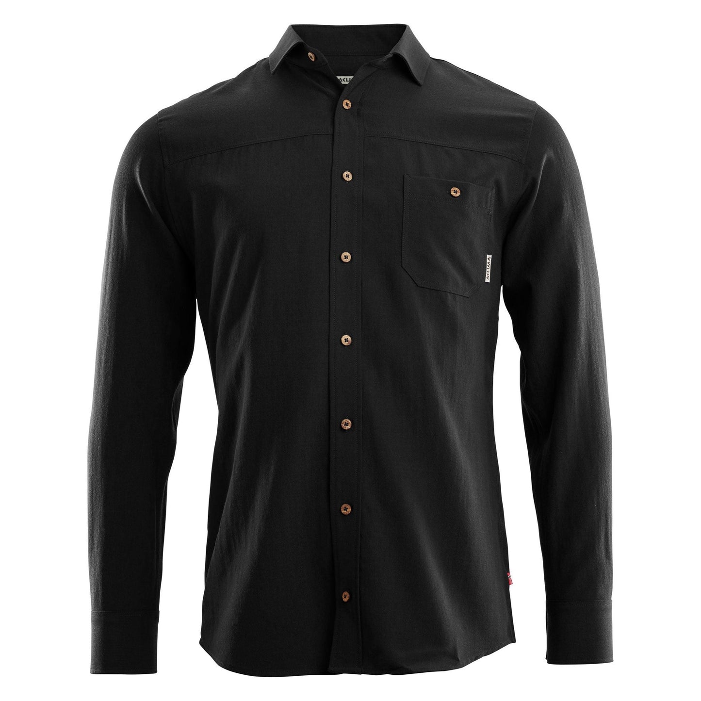 Chemise LeisureWool Woven Wool Shirt jet black