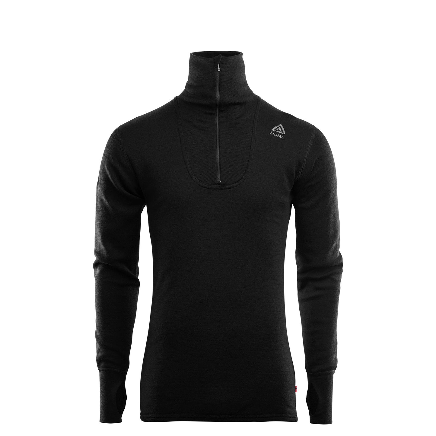 Pull DoubleWool Polo Zip jet black
