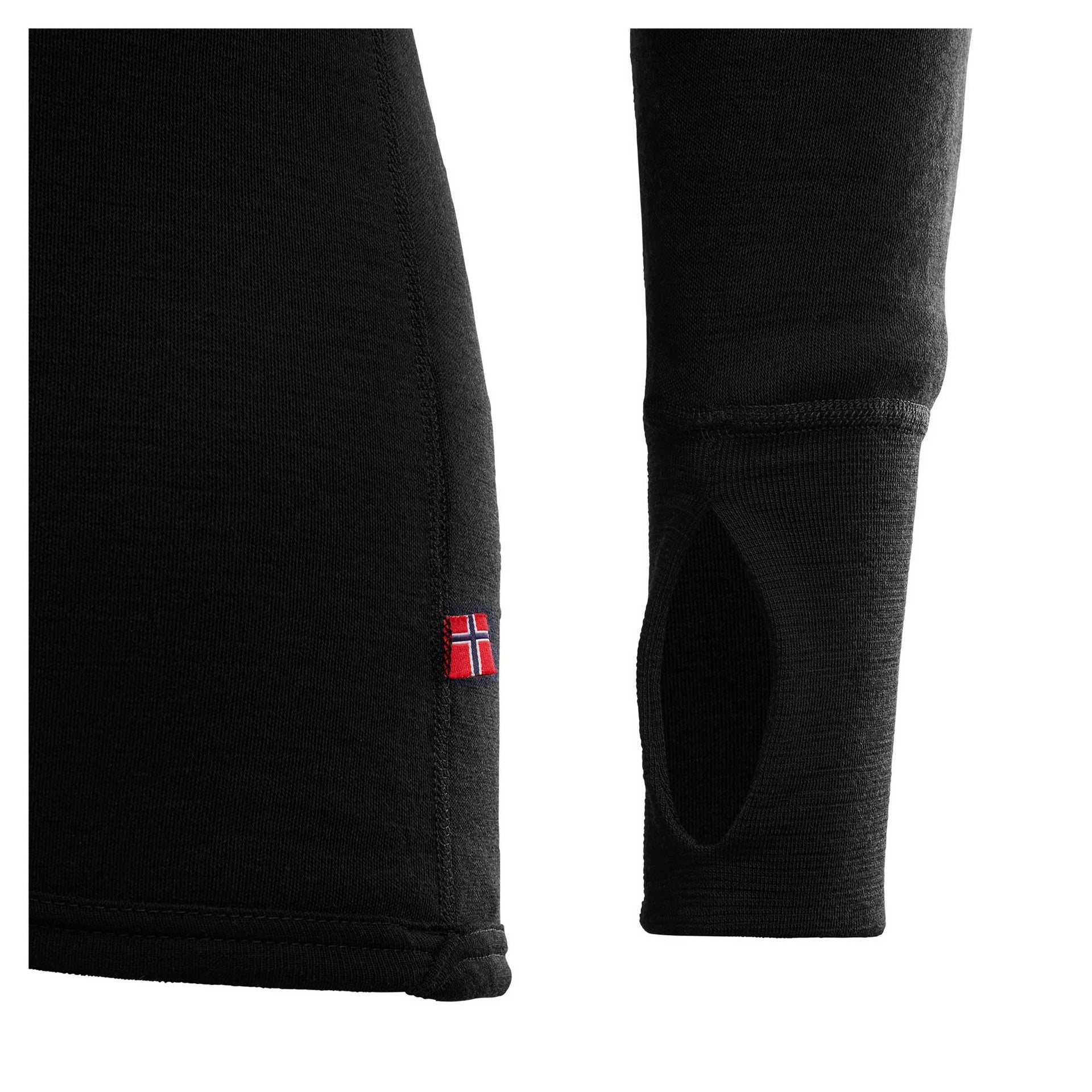 Pull DoubleWool Polo Zip jet black