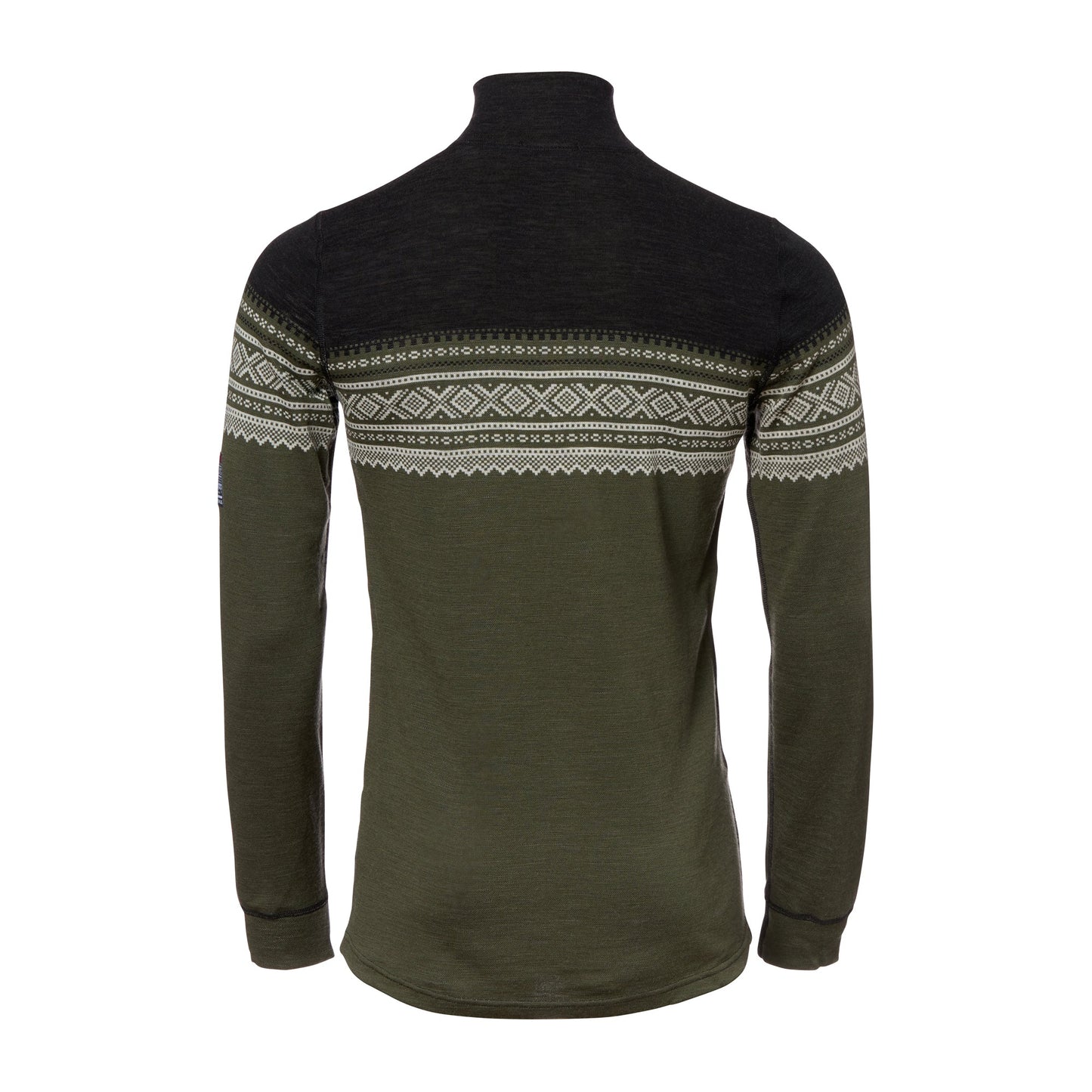 Pull DesignWool Marius Mock Neck Zip nordmarka