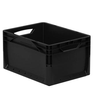 Bac Euronorm parois pleines 40 x 30 x 22 cm noir