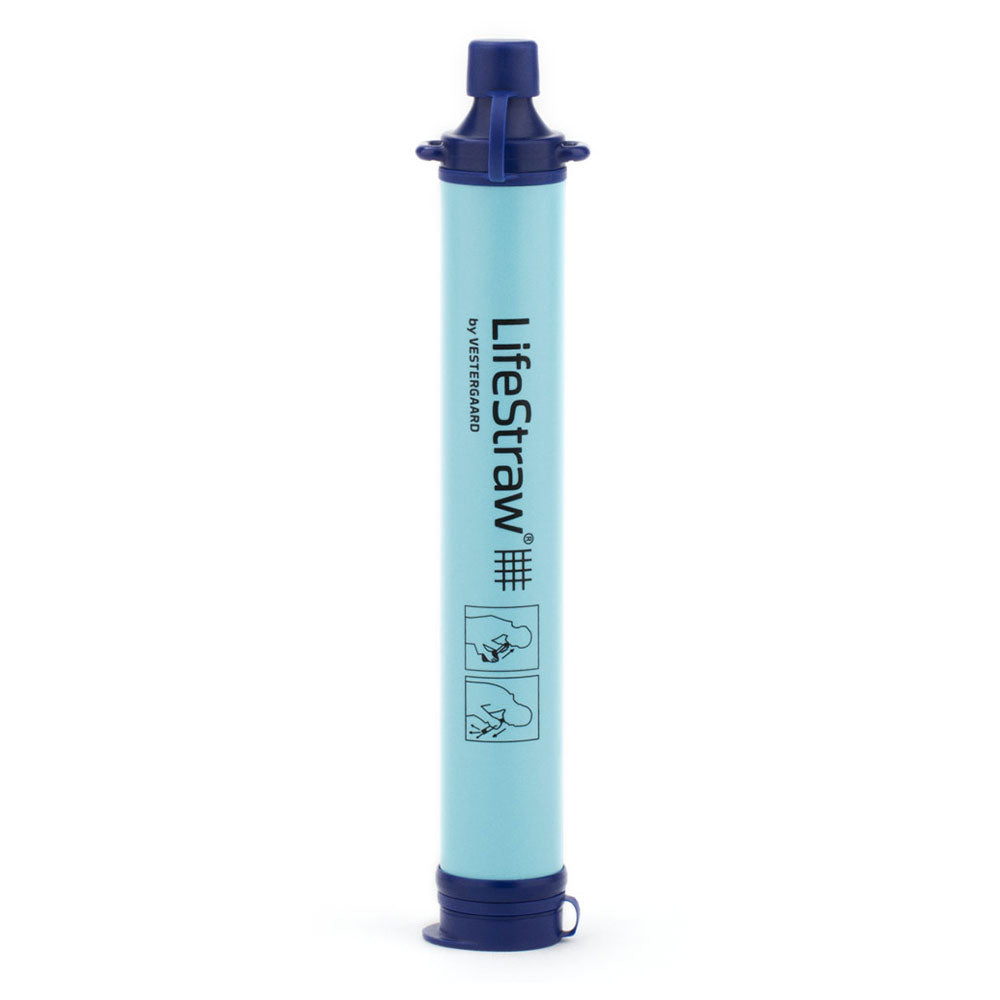 Filtre à eau personnel paille filtrante lot de 3 bleu