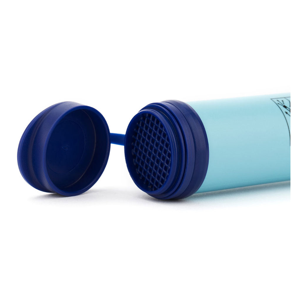 Filtre à eau personnel paille filtrante lot de 3 bleu