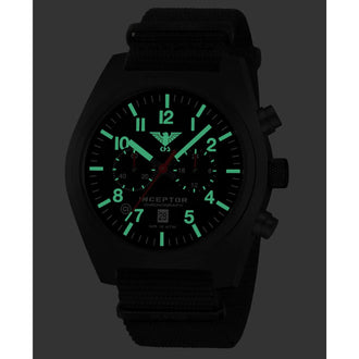 Montre Inceptor Black Steel Chronograph bracelet Nato