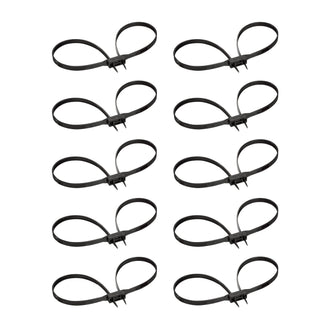Menottes plastiques lot de 10 blanc