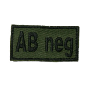 Insigne Bloodpatch AB négatif à scratch