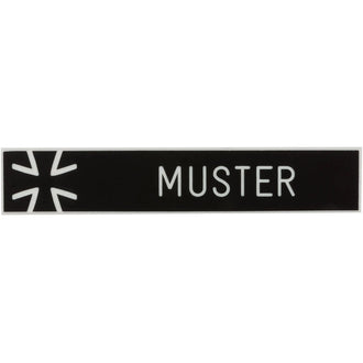 Badge nominatif avec Croix de fer noire