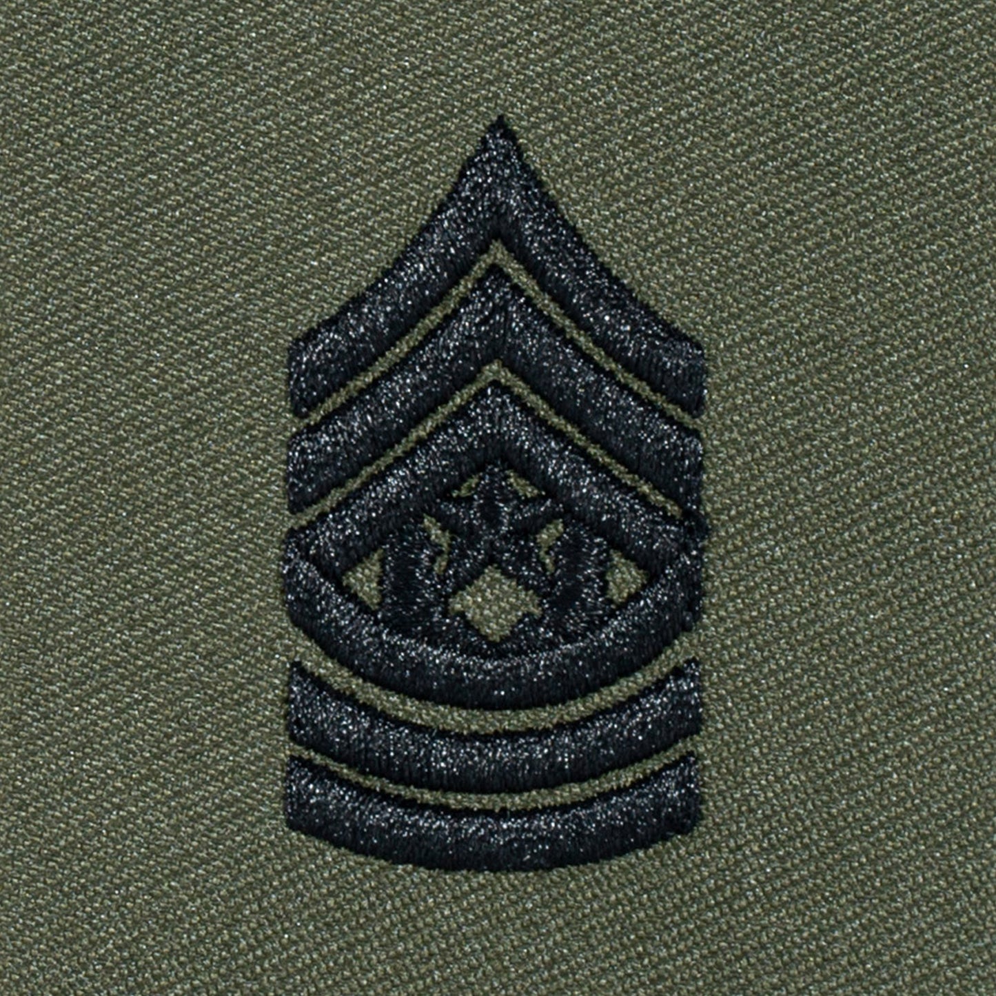 Galons de grade US Tissu Comm. Serg. Major