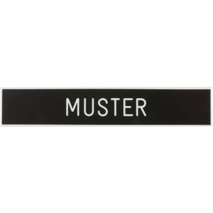 Plaque nominative plastique