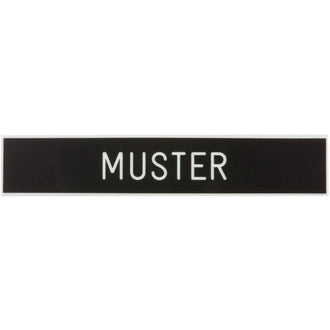 Plaque nominative plastique
