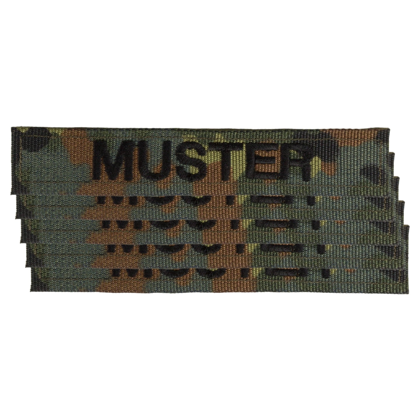 Bandes patronymiques lot de 5 flecktarn noir