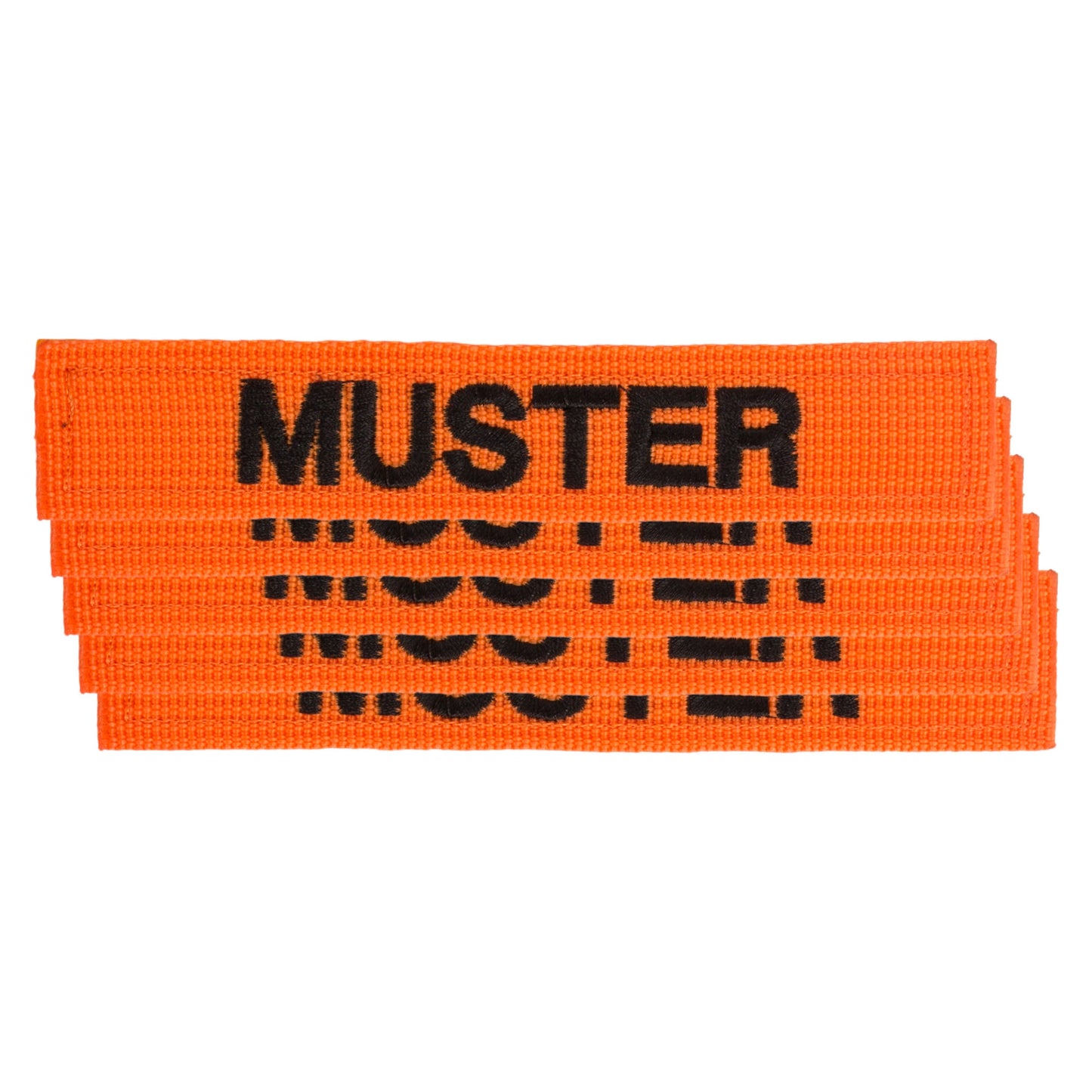 Bandes patronymiques lot de 5 orange noir