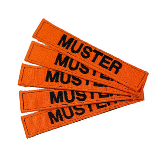 Bandes patronymiques lot de 5 orange
