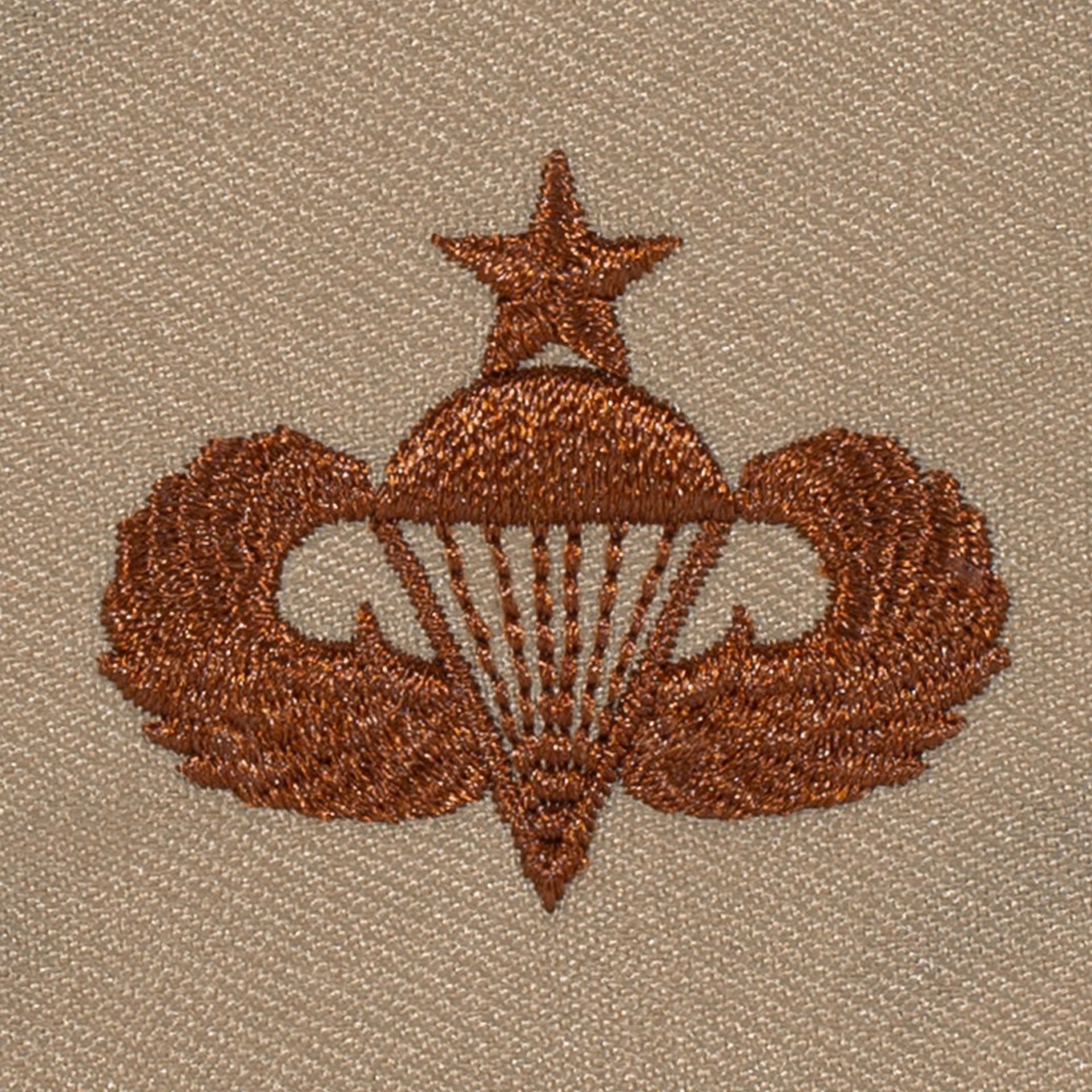 Insigne US brodé tissu désert Senior Parachutist