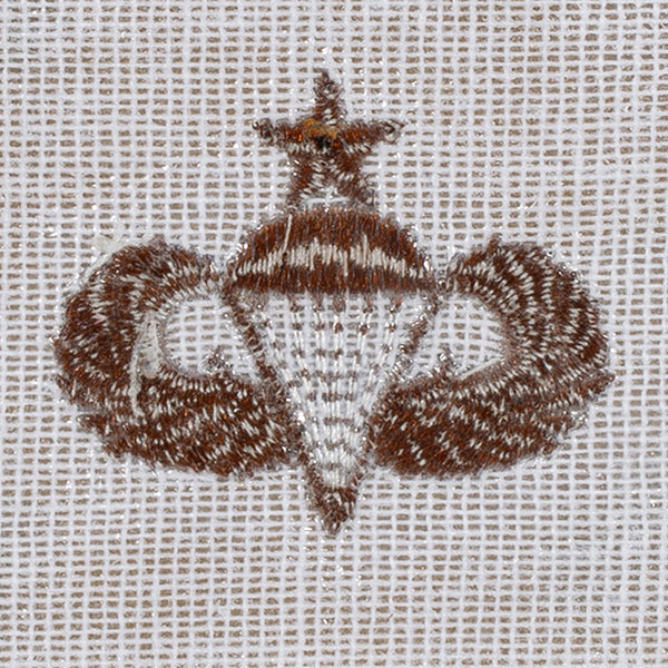 Insigne US brodé tissu désert Senior Parachutist