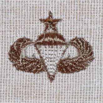 Insigne US Senior Parachutist textile désert