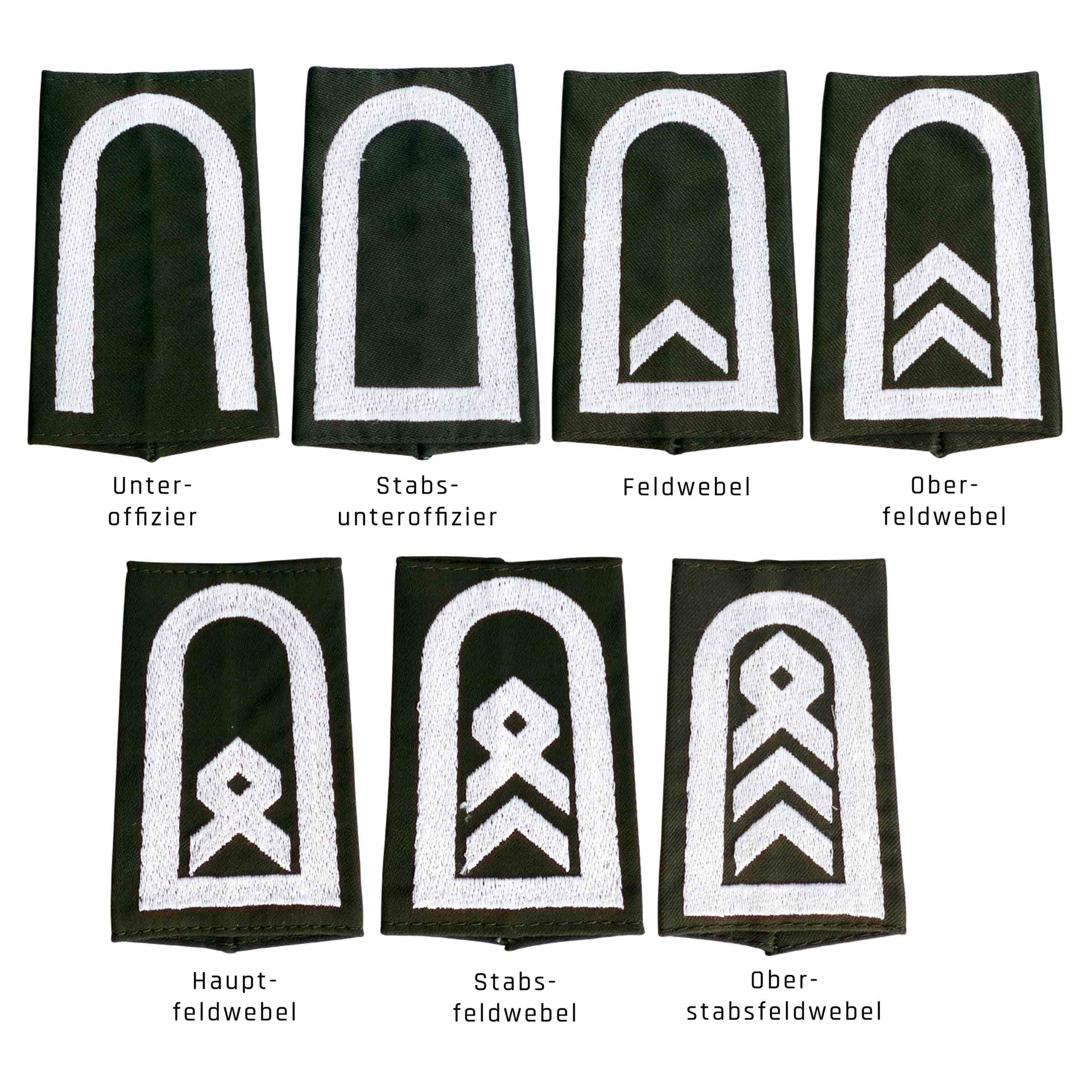 Grade allemand en tissu /blanc