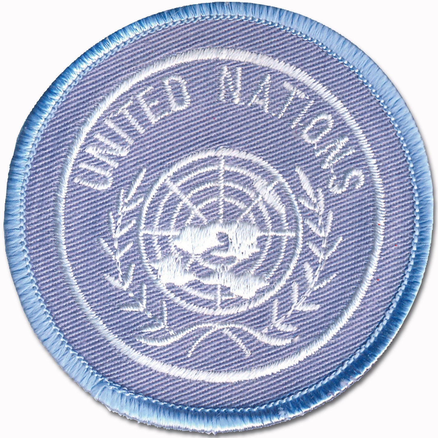 Insigne de béret tissu BW ONU